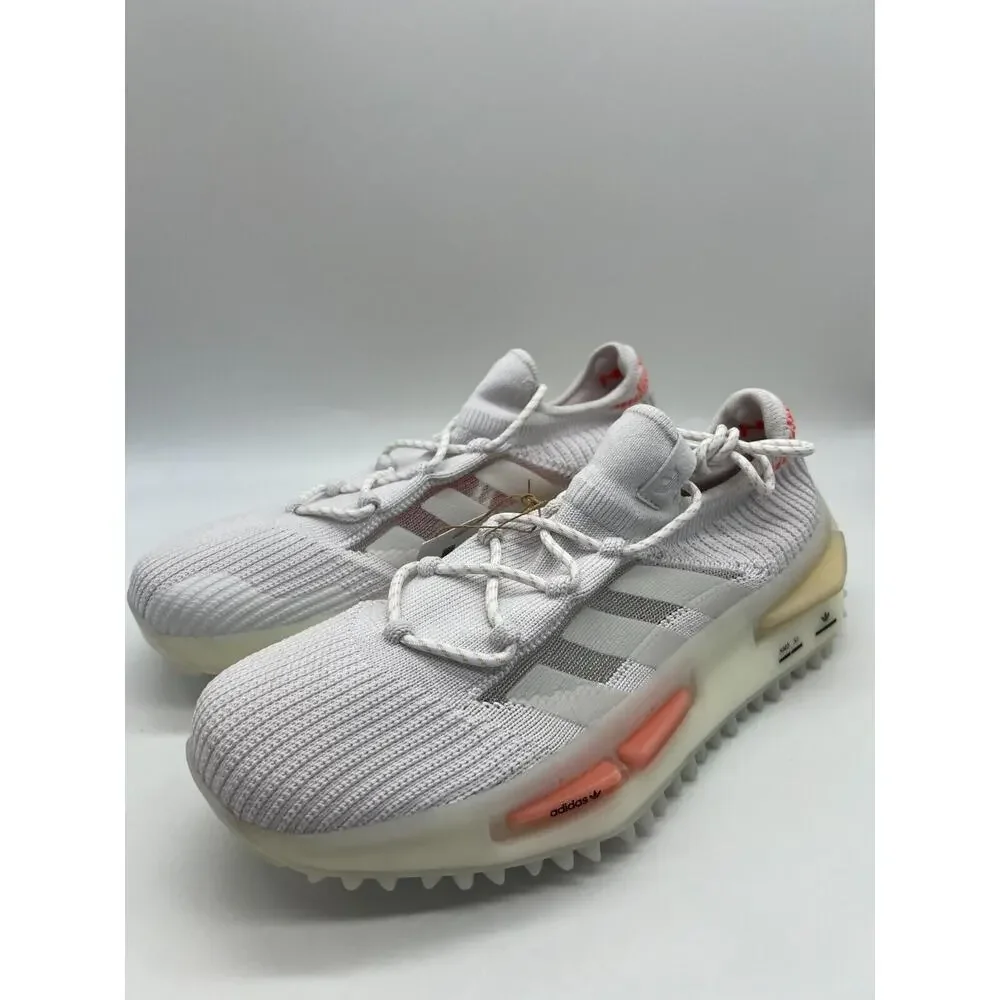 Adidas Women's NMD S1 Low Shoes Coral White HQ4465 Size 10 NWT